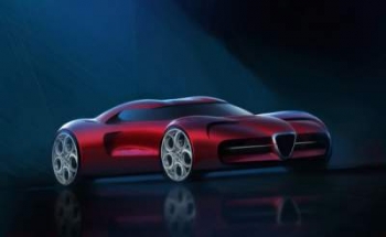 В сети рассекретили дизайн первого суперкара Alfa Romeo