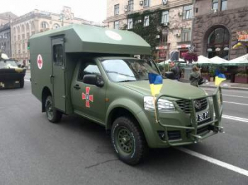 В Карпатах тестируют санитарные автомобили "Богдан"