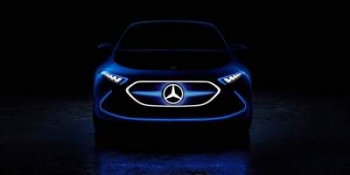 Первое тизерное изображение электрического хэтчбека Mercedes-Benz