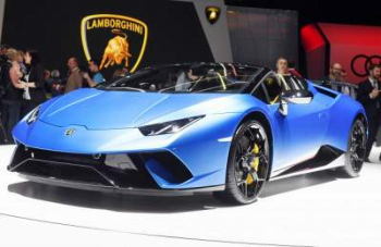 Lamborghini раскрыли подробности Huracan Performante Spyder, который появится в Женеве