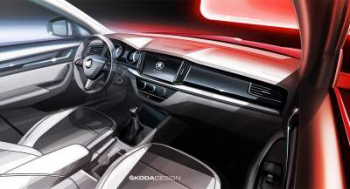 Skoda рассекретила дизайн нового кроссовера