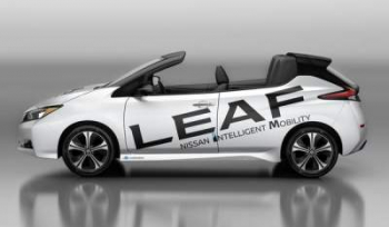 Элекромобиль Nissan Leaf превратили в родстер
