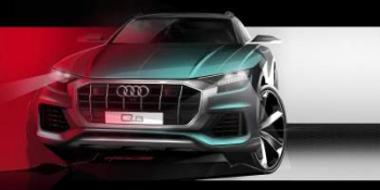 Audi опубликовала тизер нового флагманского кроссовера