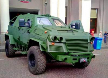 В Грузии показали новый военный бронеавтомобиль