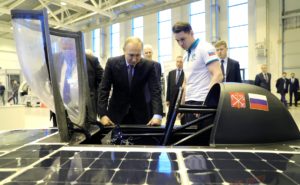 В Сочи представили первый российский солнцемобиль‍