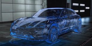 Porsche проводит виртуальные тесты электрического универсала