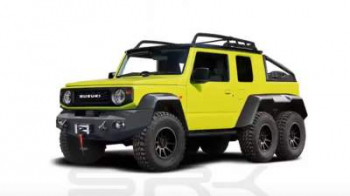В Сети показали шестиколесный пикап Suzuki Jimny